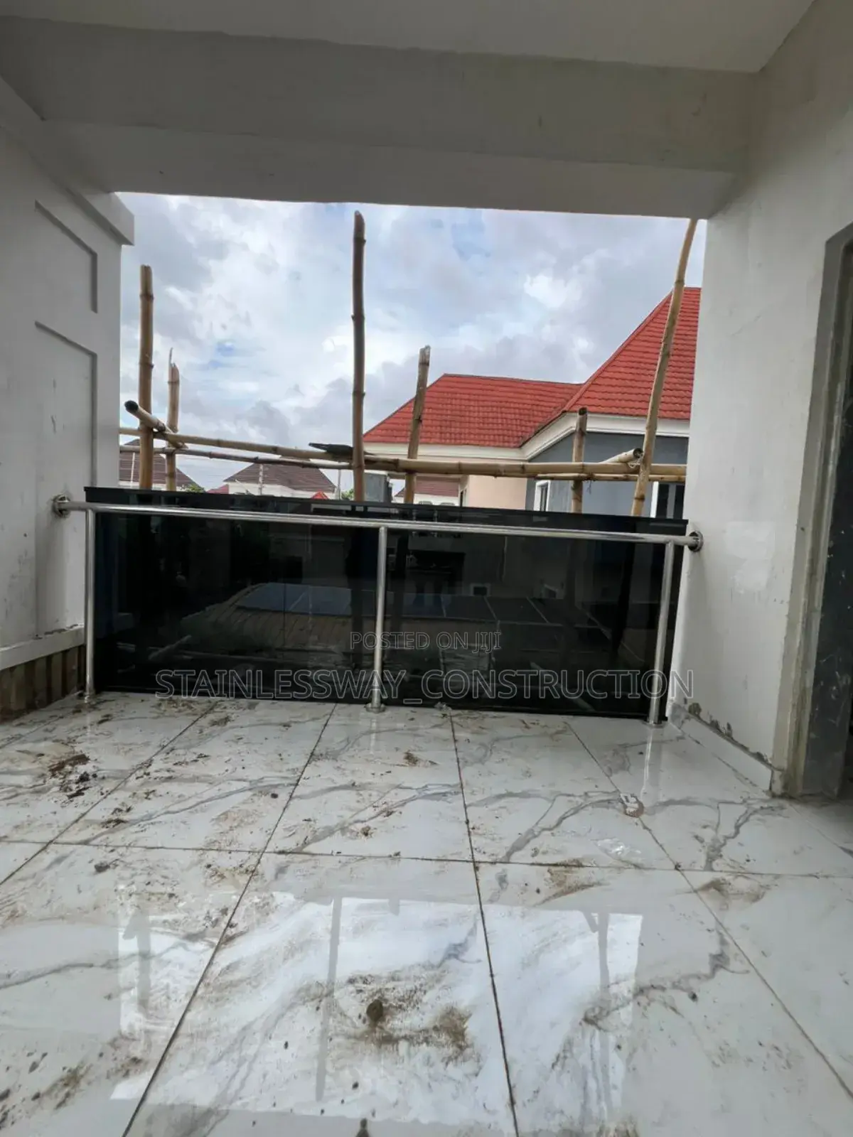 10mm Dark Grey Balcony Handrails at Lugbe