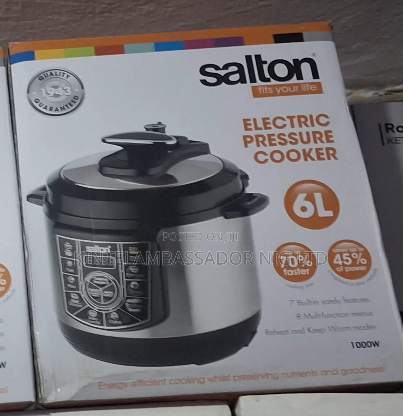 Salton Electric Presssure Cooker -6 L