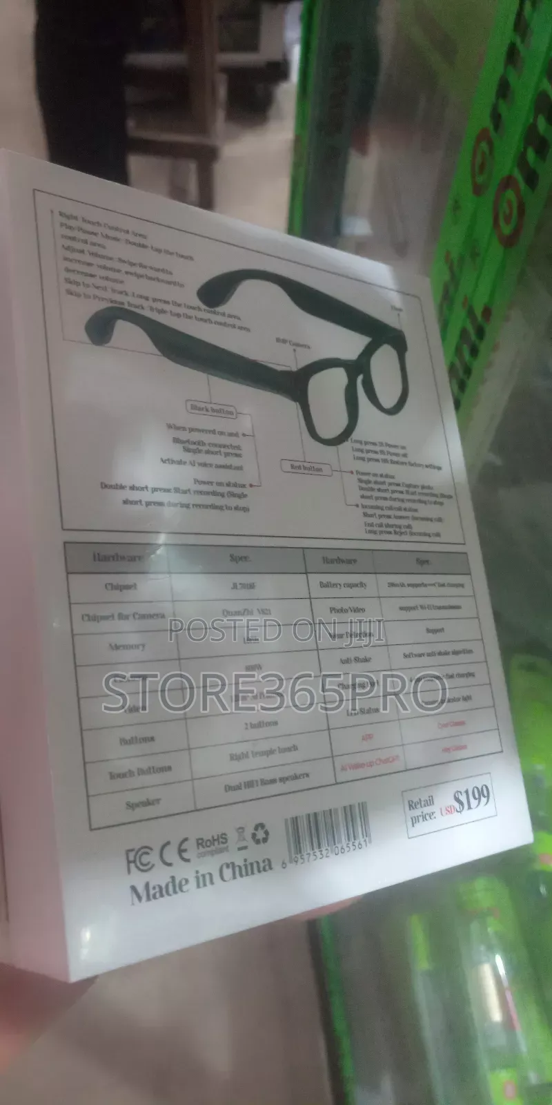 Ai Smart Glasses Camera, Music, Chatgpt