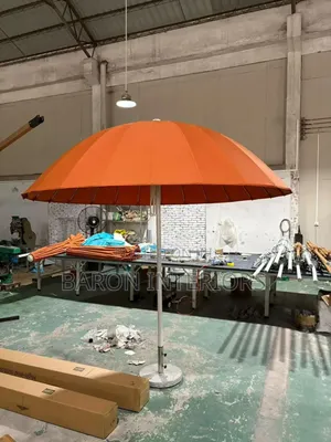 Outdoor Canopy Orange Color Is Available as Seen