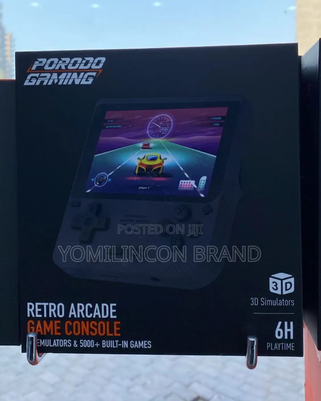 Porodo Gaming Retro Arcade Gaming Console - Black