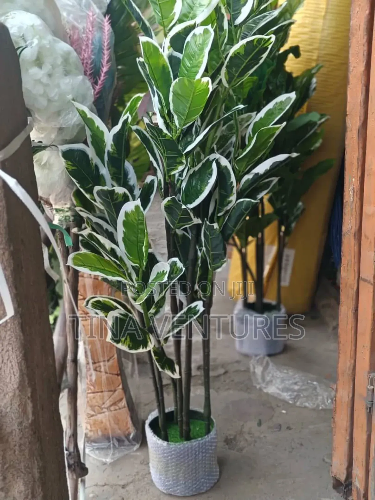 Artificial Flower and Pot