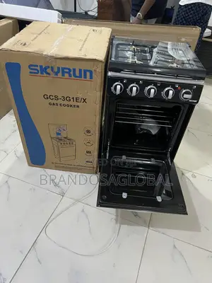 Skyrun 3+1 Standing Gas Cooker – 50×50cm, Durable Build Quality