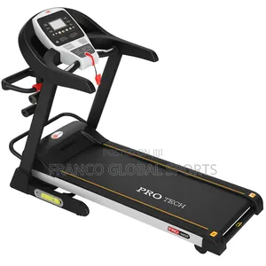 Pro Tech Treadmill 2.5hp With LCD Screen Dumbbells
