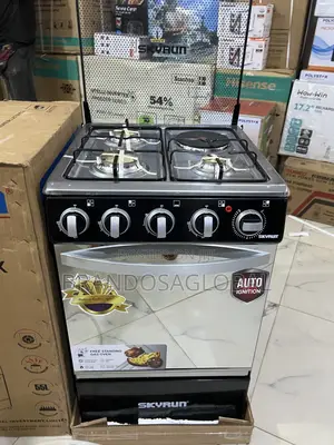 Skyrun 3+1 Gas Cooker – 50×50cm Standing Oven With Grill Function