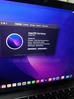 Laptop Apple MacBook Pro 2017 8GB Intel Core I5 SSD 128GB