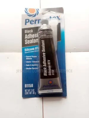 Permatex Black Adhesive Silicone Sealant (81158)