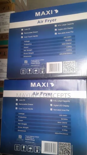 Maxi 8.5litres Large Capacity Airfryer-Little or No Oil Family Size