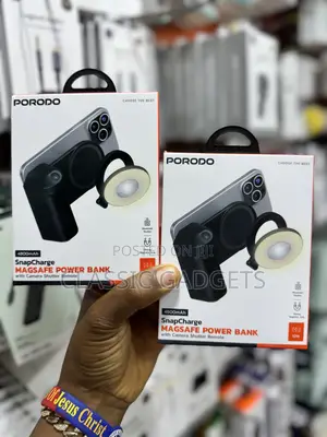 Porodo 4800mah Snapcharge Magsafe Power Bank - Black