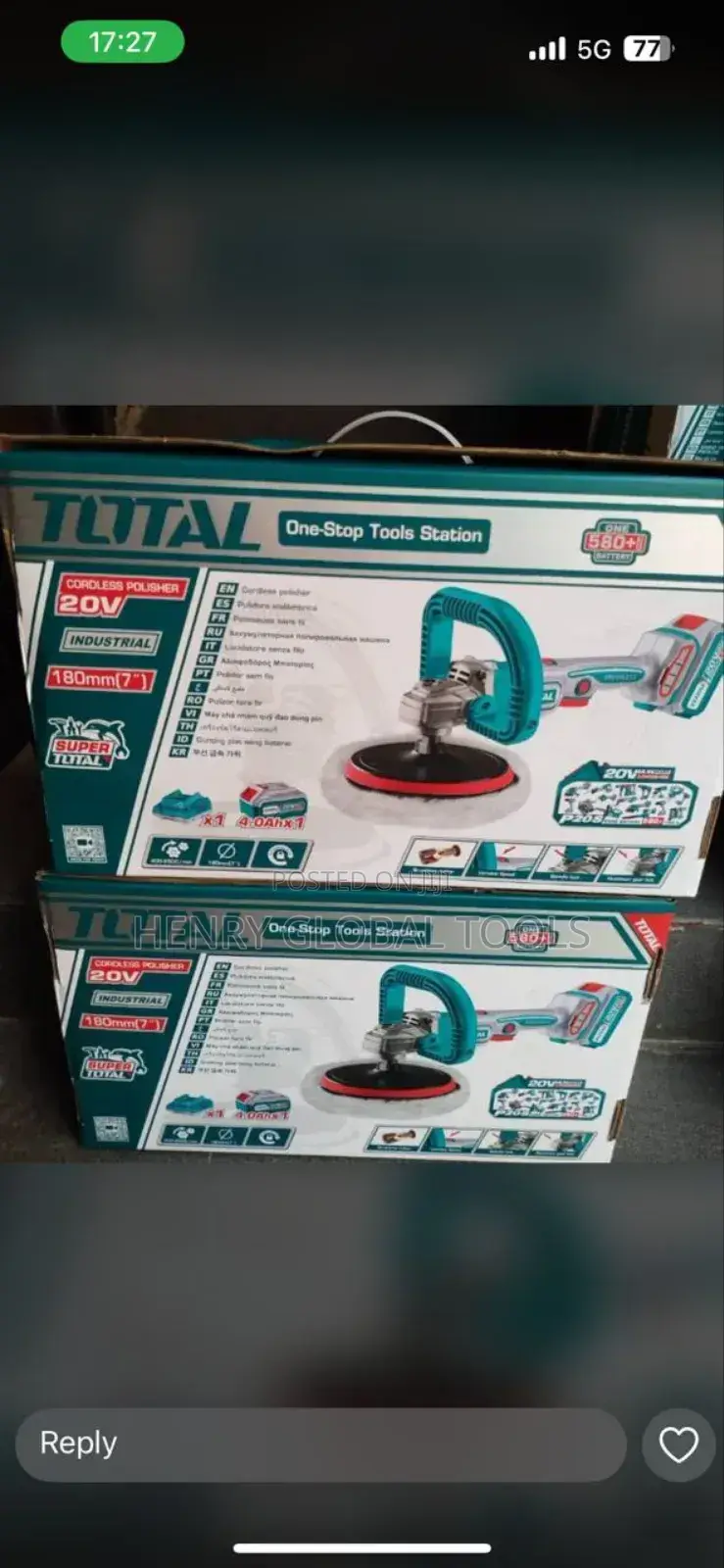 20v Total Battery Polisher