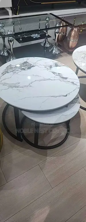 Marble Center Table (2 in 1)