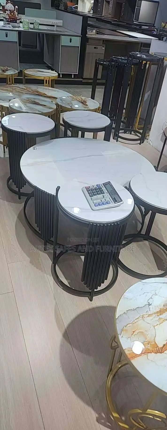 Center Table and Side Stools