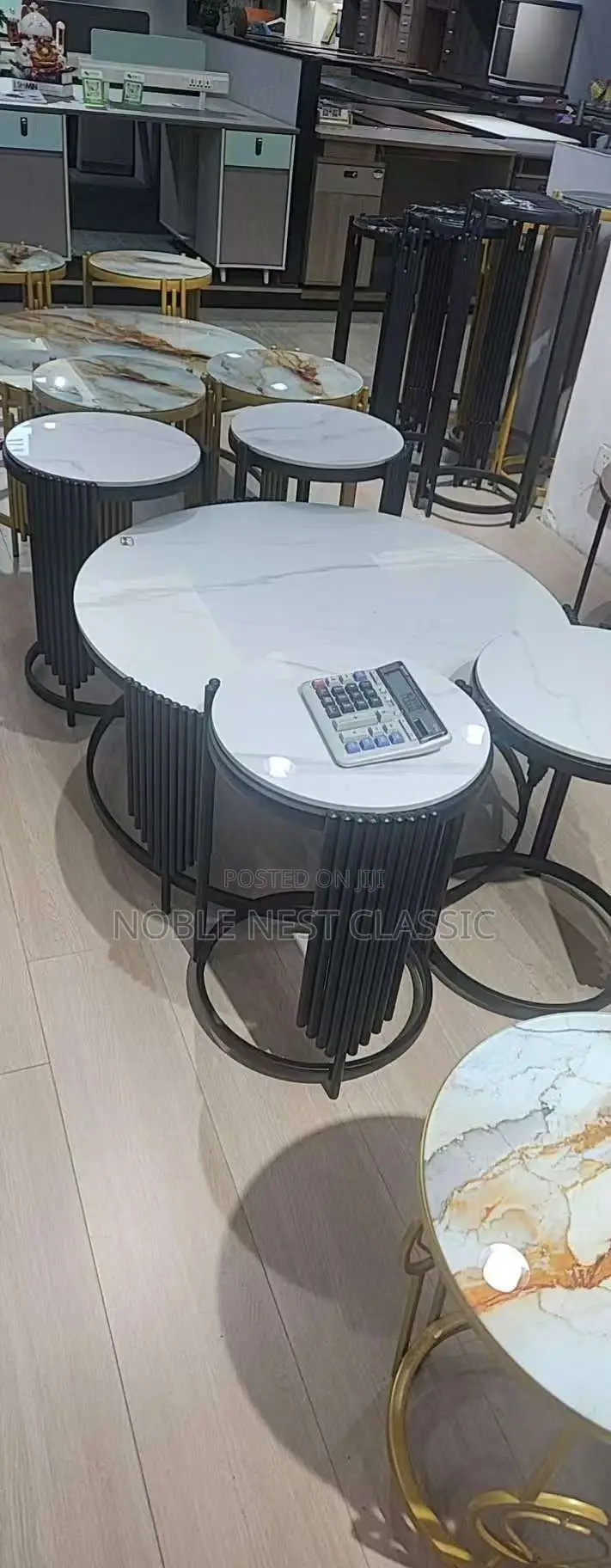 Center Table and Side Stools