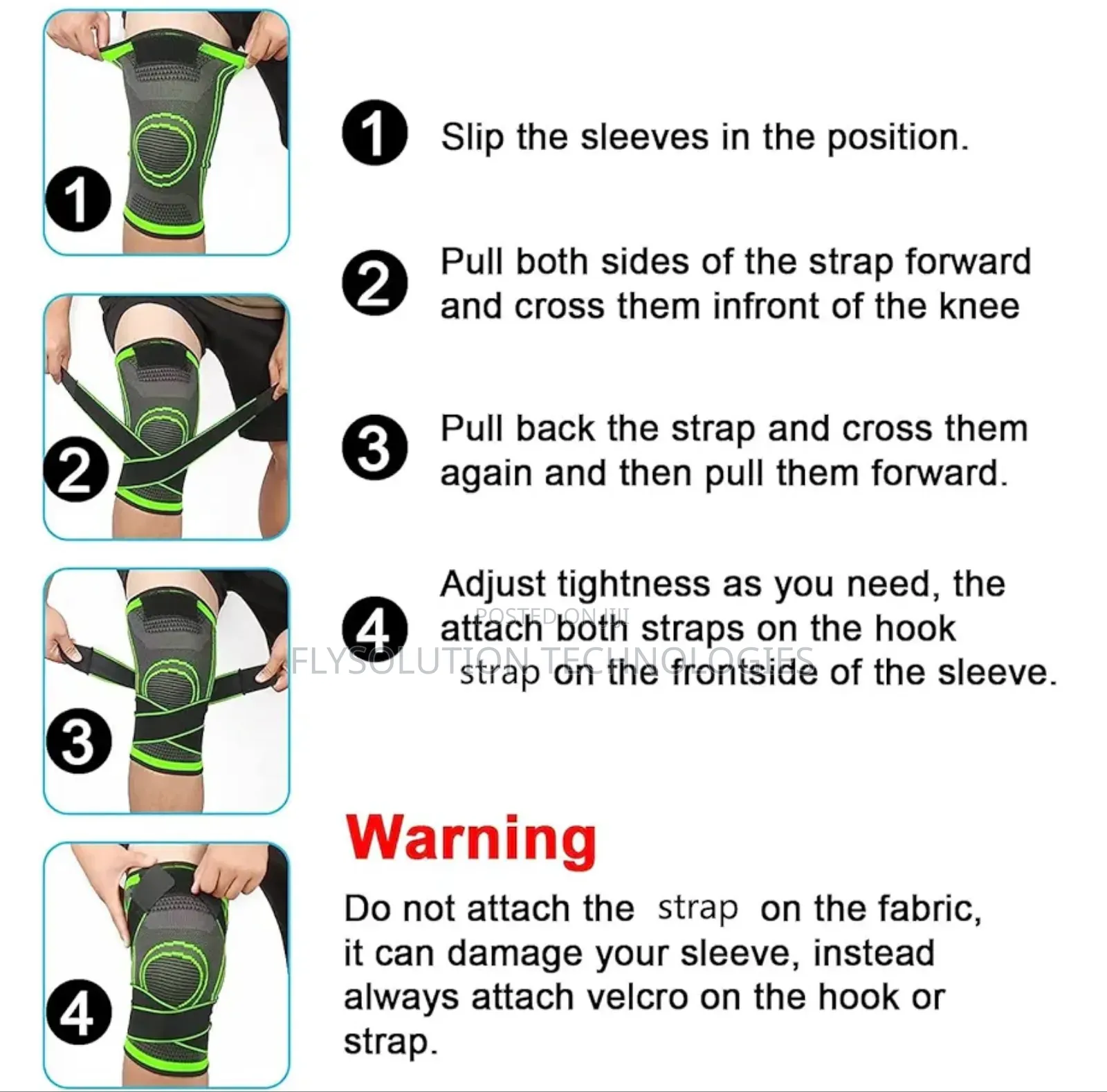1pc Knee Support Brace for Arthritis Adjustable Sleeves Knee Support