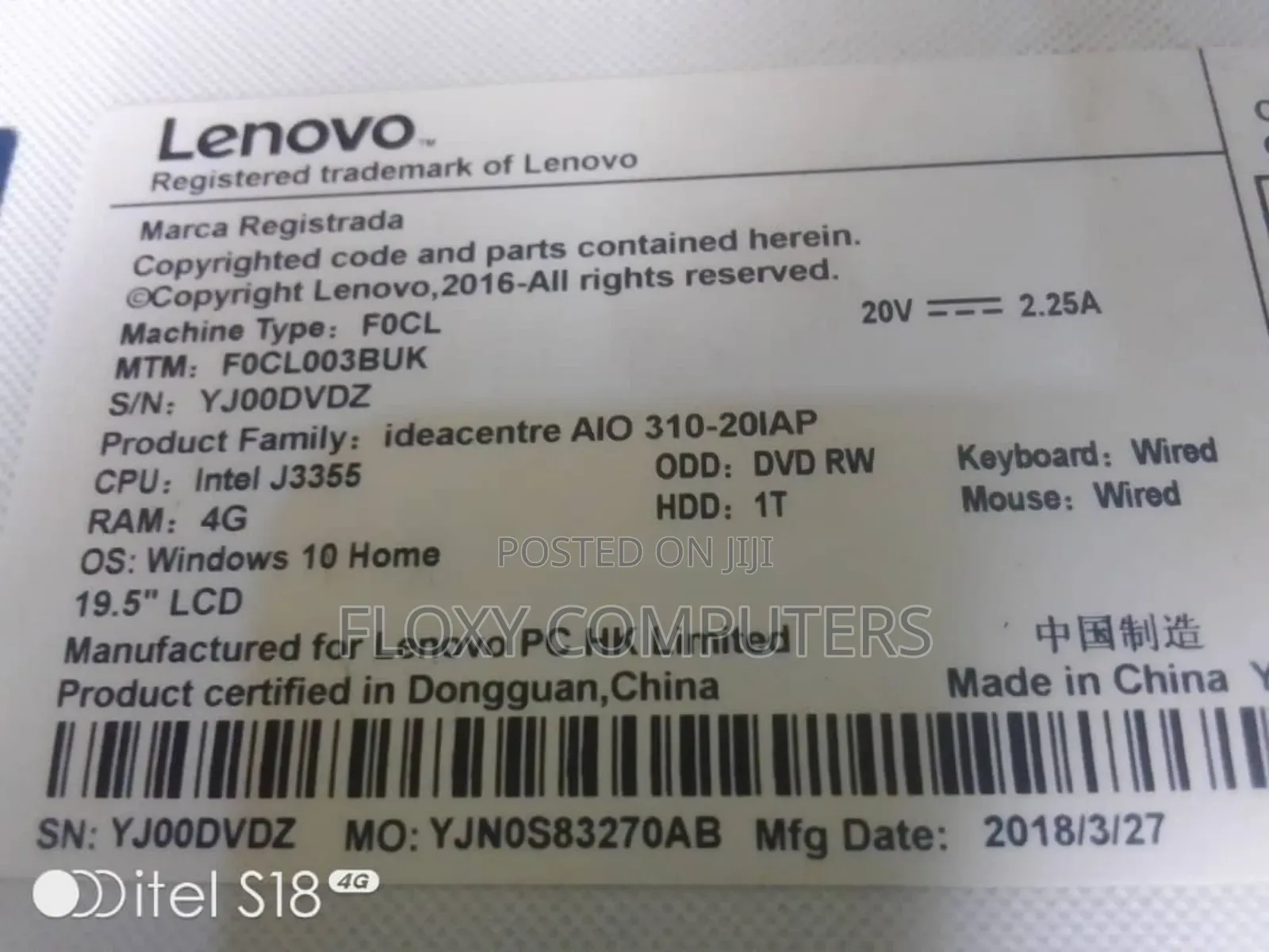 Laptop Lenovo Ideapad 3 4GB Intel Core I5 HDD 1T