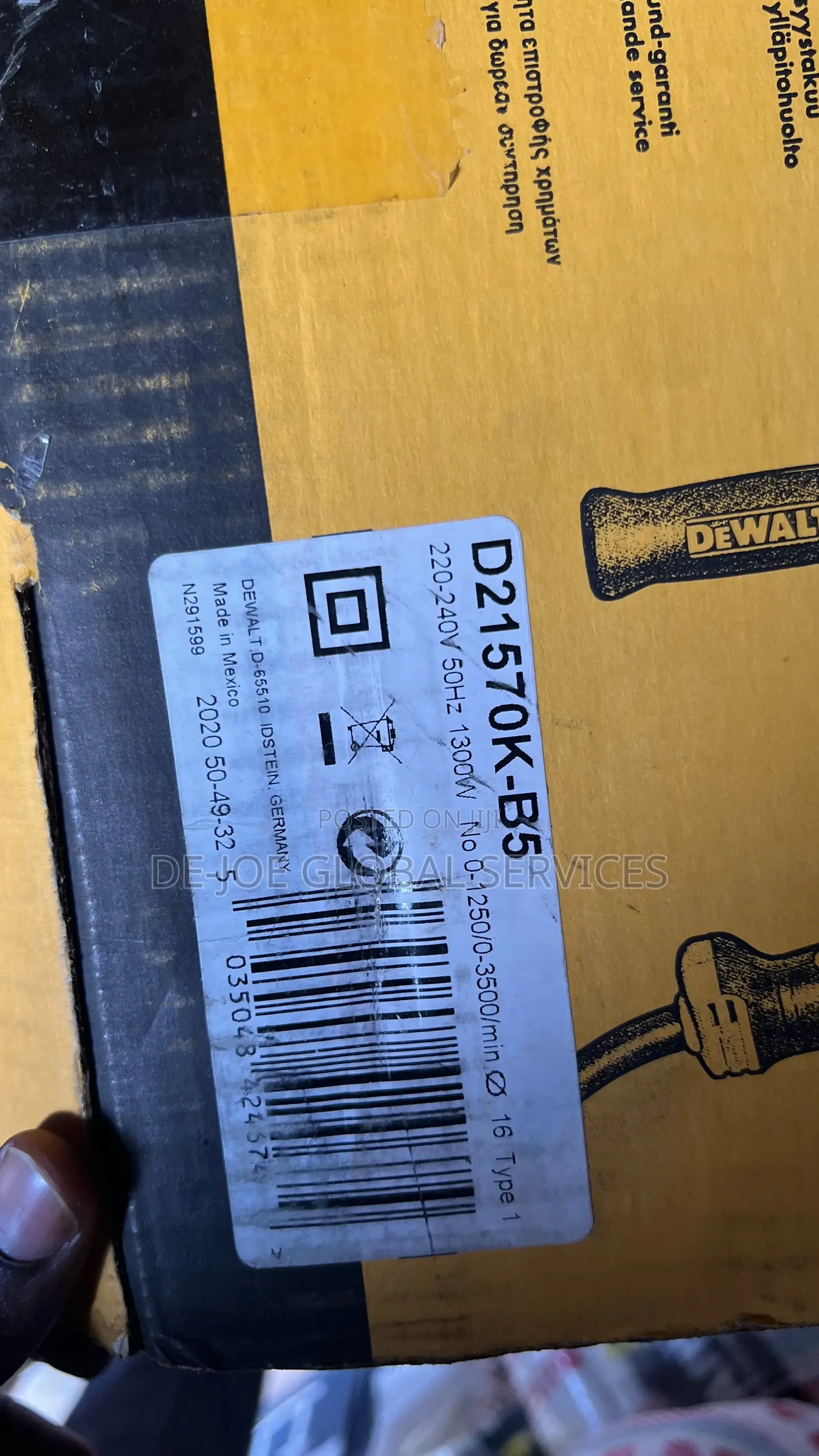Dewalt Drilling Machine D21570k B5 1300w