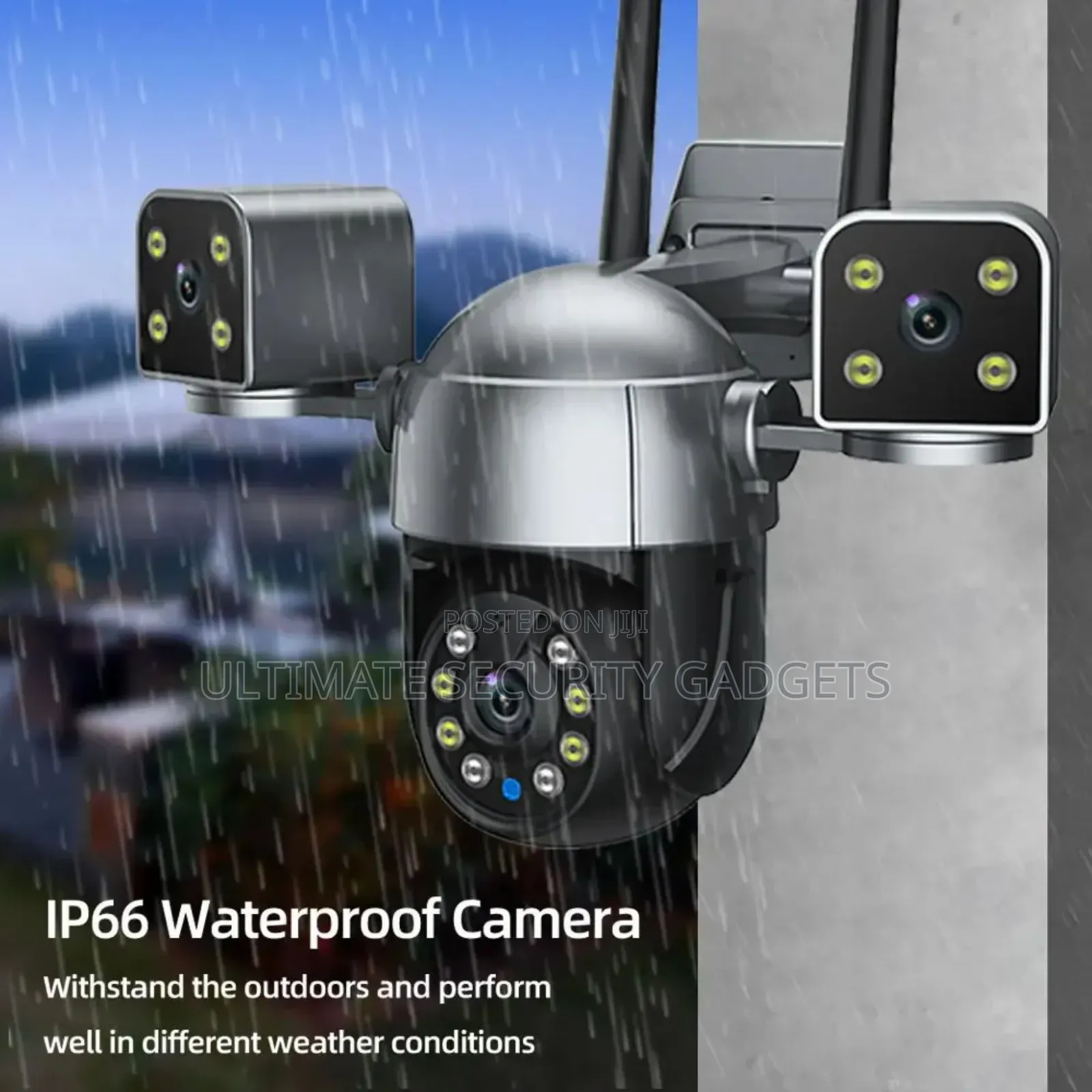 Three Lenses Wifi PTZ Speed Dome Waterproof Camera(12mp)