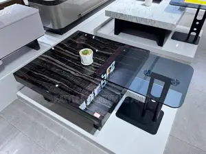 2 in 1 Center Table With Class Side Stool