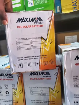 Maximum Power Gel Solar Battery