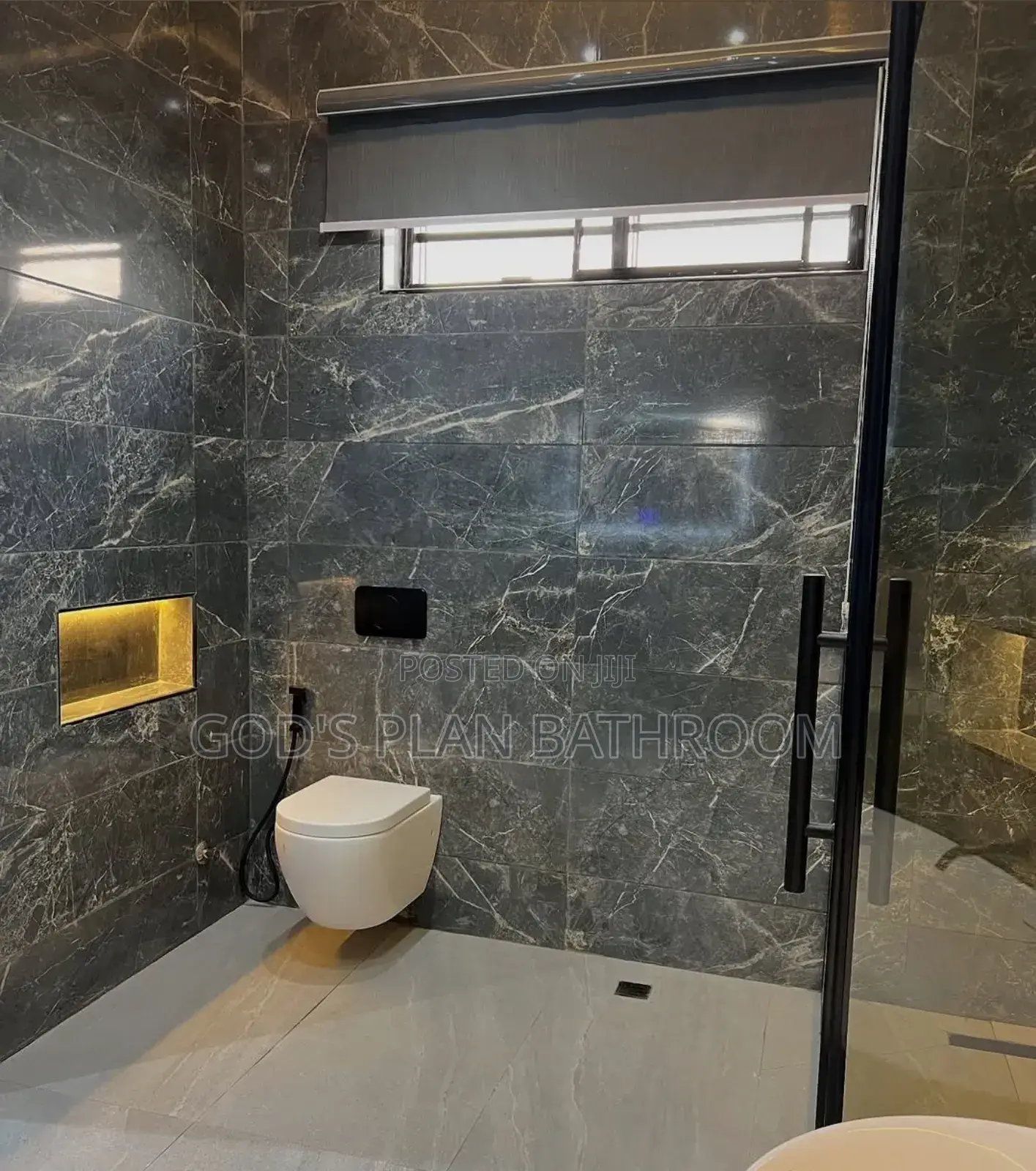 Executive Conceal Wc With Black Flush Button