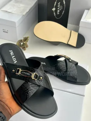 Prada Leather Slippers