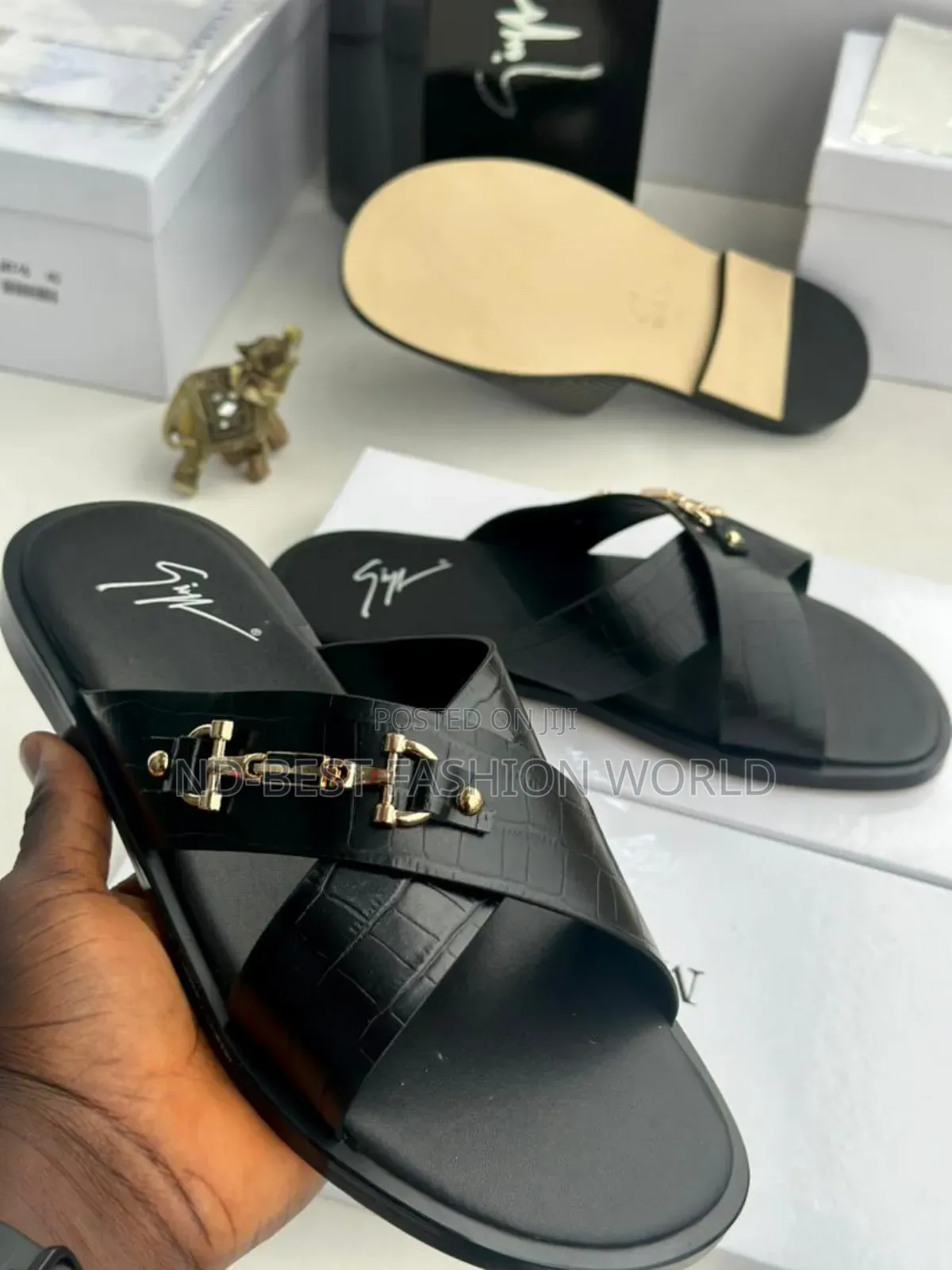 Prada Leather Slippers