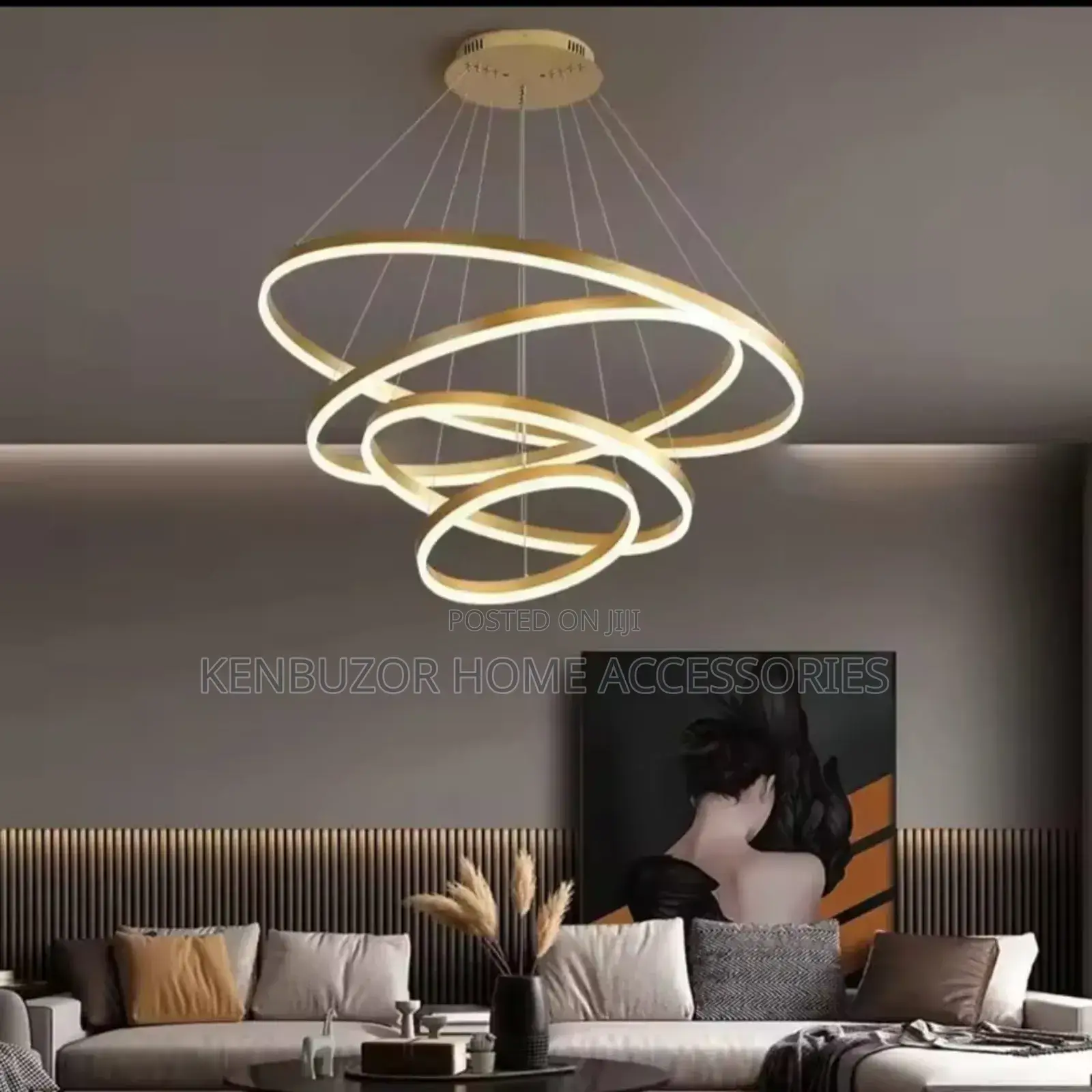 Aluminum Ring Chandelier