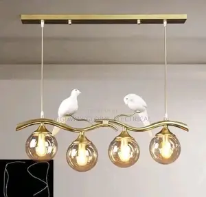 Creative Bird Glass Pendant Chandelier