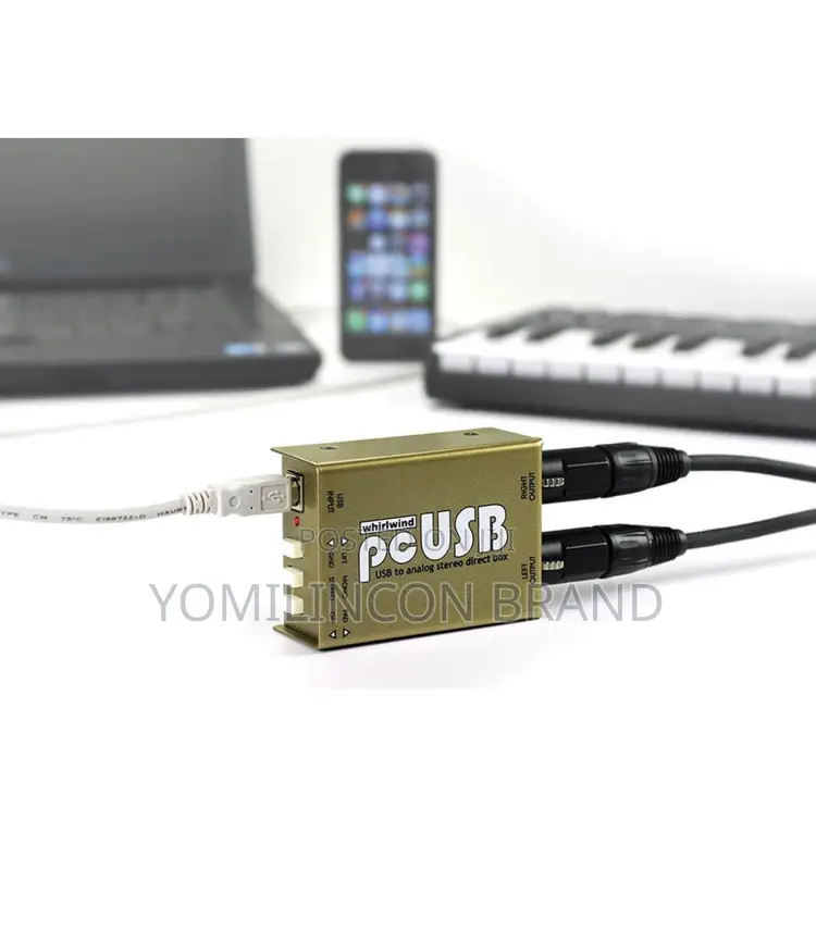 Whirlwind Pcusb Computer Audio Usb Interface, 2x Balanced XLR-3m Input