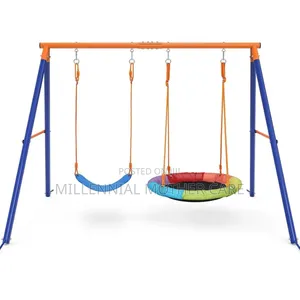 2 in 1 Metal Swing Set