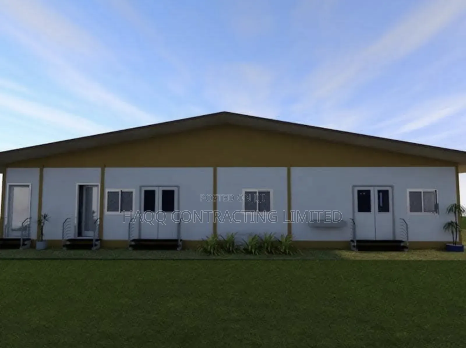 Prefab Structures and Malls Construction. Steel and Panel Built