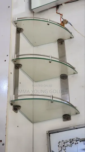 Three Shelf Glass for Bathroom