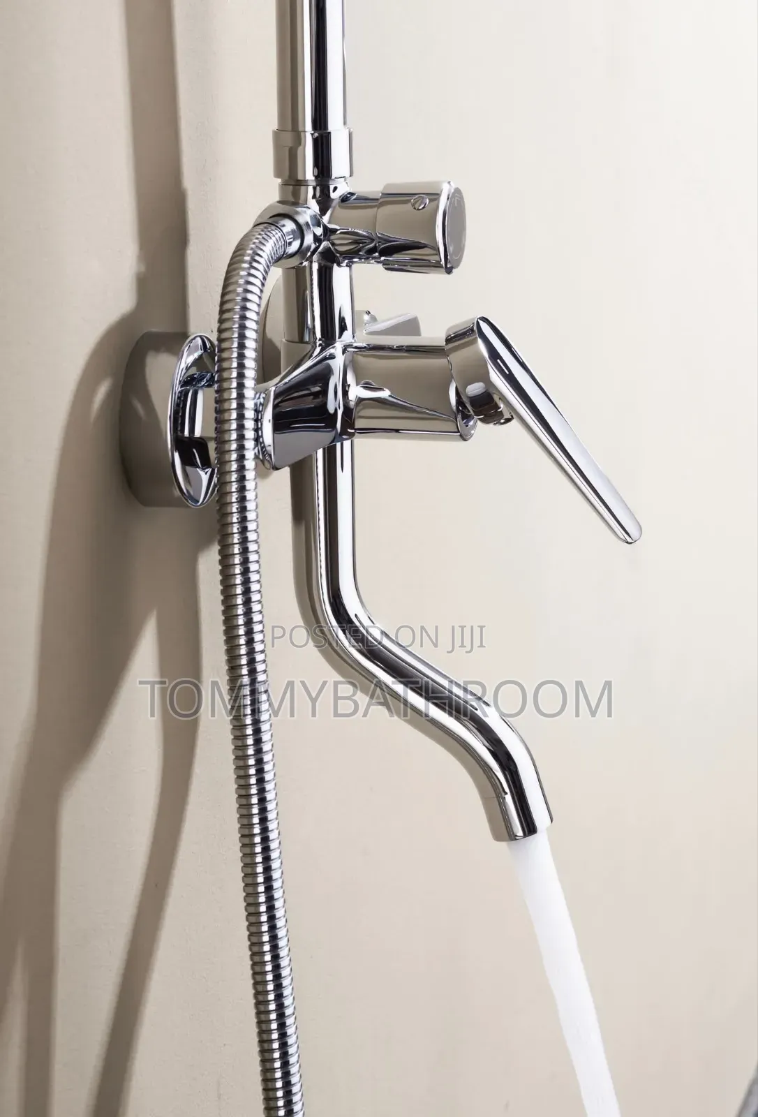 Chrome Standing Shower
