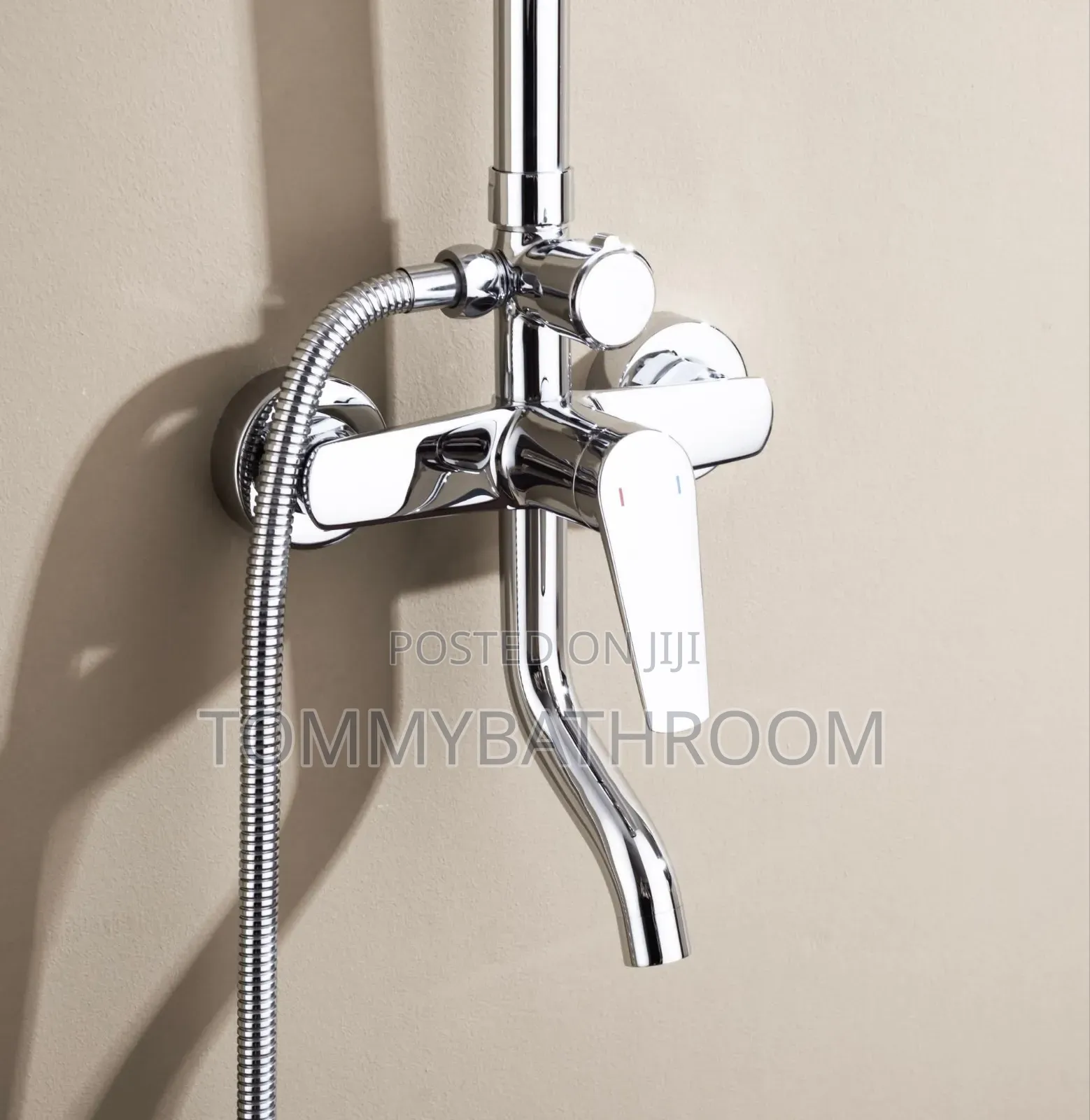 Chrome Standing Shower