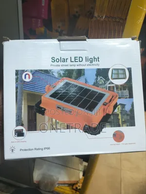 Solar Emergency Rechargeable Flood Light With Panel