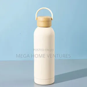 500ml Soft Touch Insulated Vacuum Flask With Bamboo Cap Leak