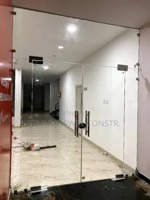 Passage Glass Double Swing Door