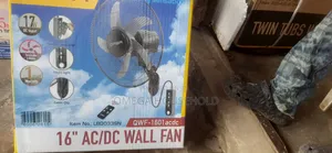 17w 16" Qasa Wall Ac/Dc Solar Fan With Remote Control