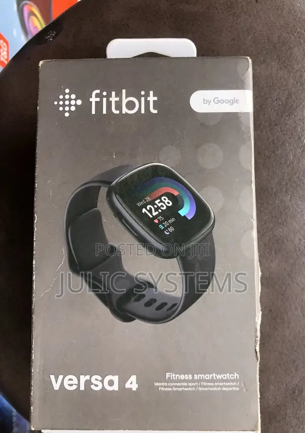 Fitbit Versa 4 Fitness Smartwatch - Graphite & Black - Open Box Return