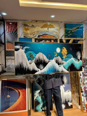 Luxury Crystal Wall Acrylic Painting/Stoned Art Frame