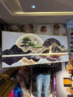 Luxury Crystal Wall Acrylic Painting/Stoned Art Frame