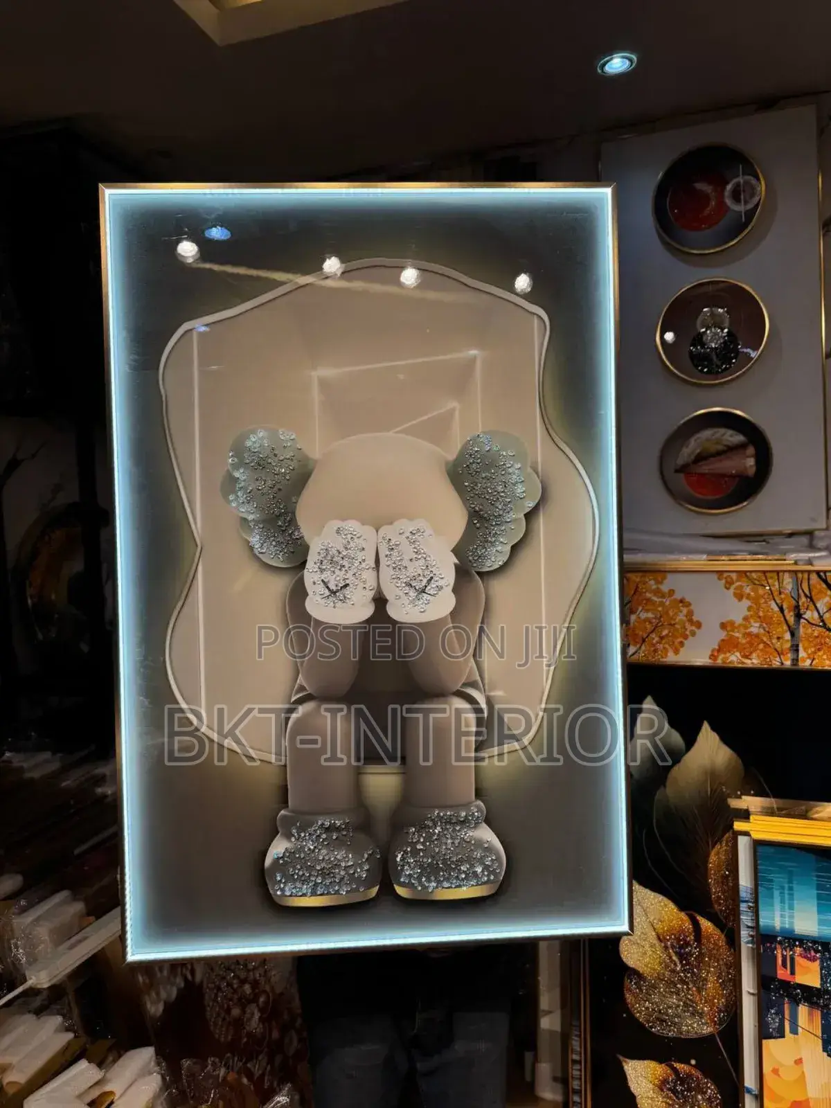 Luxury Crystal Wall Acrylic Painting/Stoned Art Frame