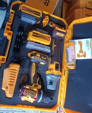 Ingco Cordless Drill and Cordless Grinder Combo Kit 20v,4ah
