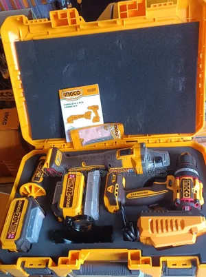 Ingco Cordless Drill and Cordless Grinder Combo Kit 20v,4ah