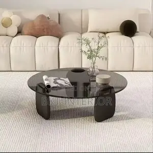 Clear Edge Solid Base 2 in 1 
Glass Top Center Table