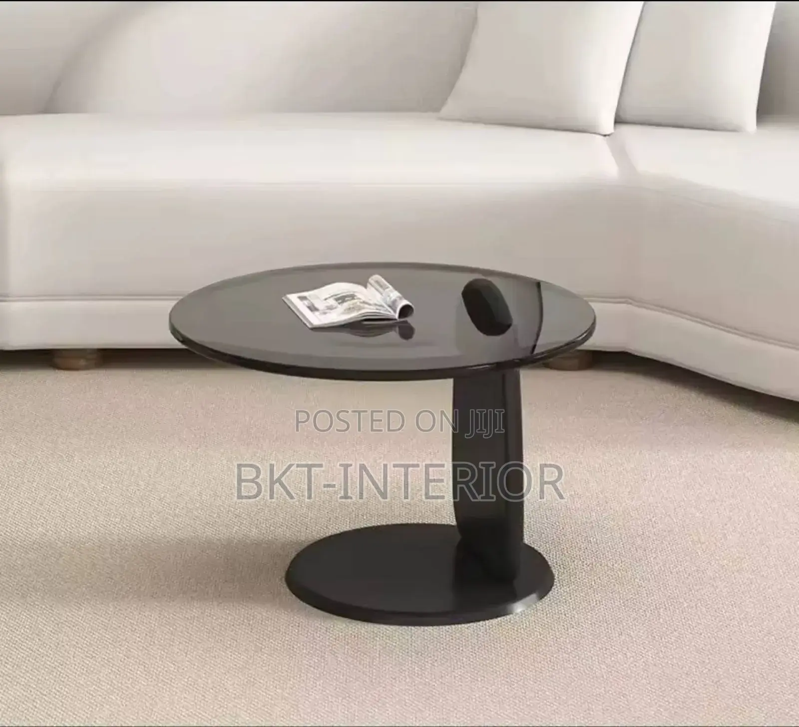Clear Edge Solid Base 2 in 1 
Glass Top Center Table