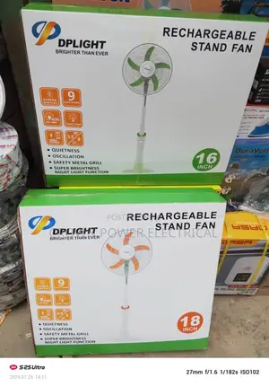 Dplight Rechargeable Standing Fan