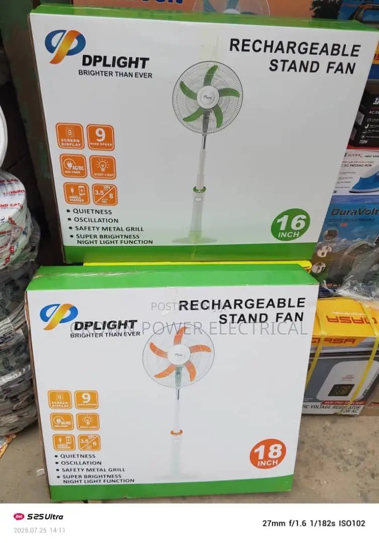 Dplight Rechargeable Standing Fan