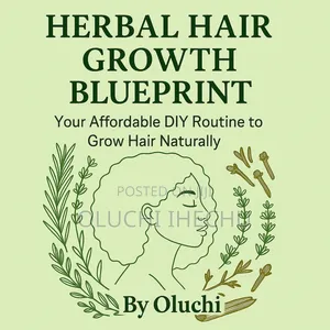 Herbal Hair Growth Ebook + Printable Bonus Diy Hair Care Tips.