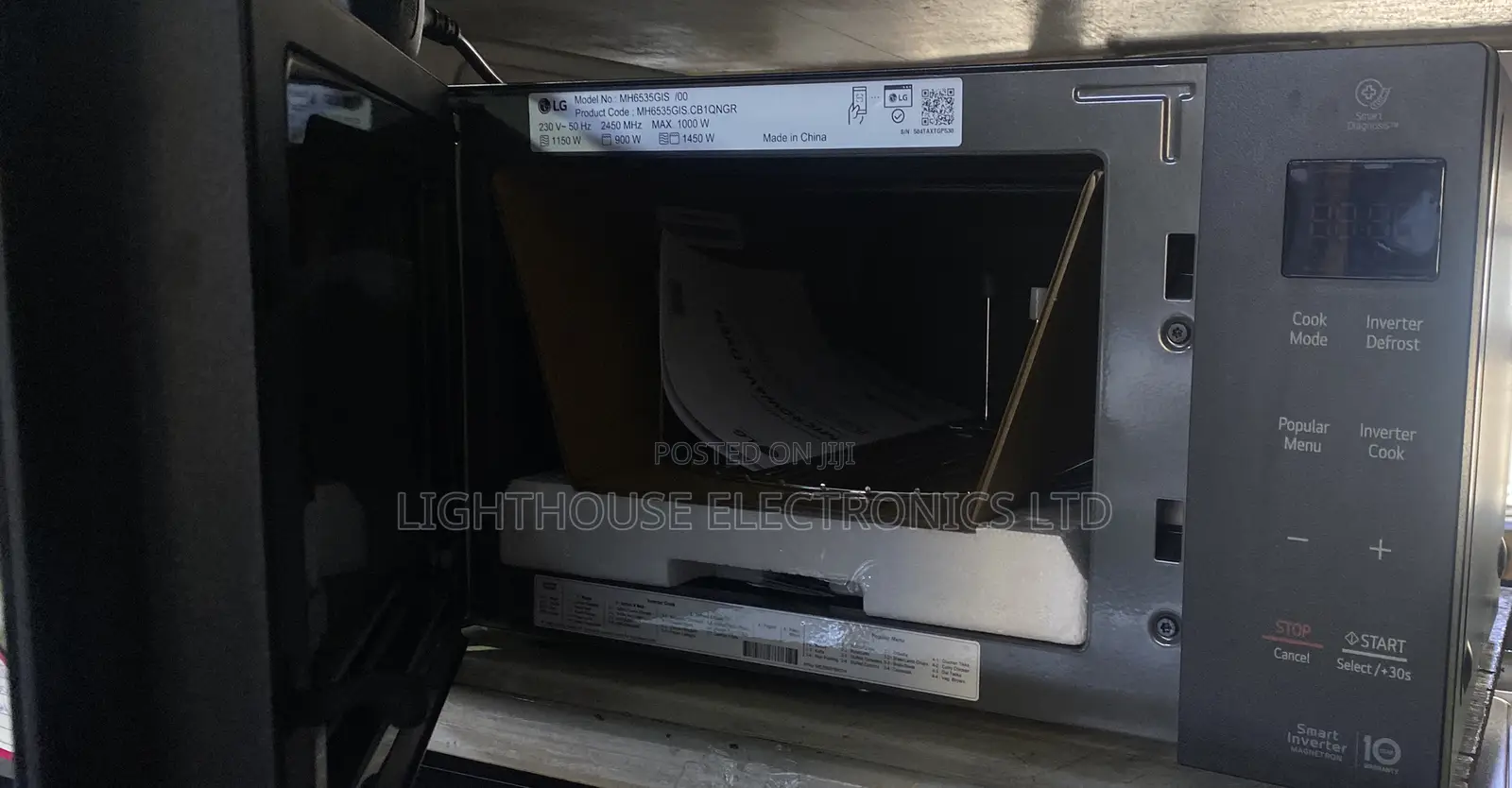 Lg Inverter Microwave Mh6535gis